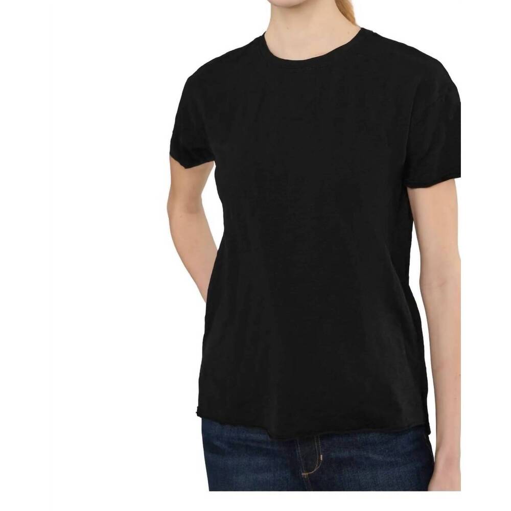 NEW MODODOC women's short sleeve crew sweater in bk